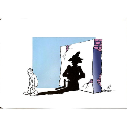 Nikola Otas 29x21cm Orijinal Karikatür BOD04932