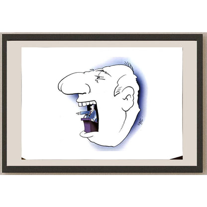 Nikola Otas 29x21cm Orijinal Karikatür BOD04933