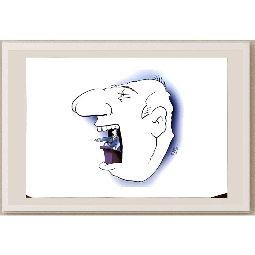 Nikola Otas 29x21cm Orijinal Karikatür BOD04933