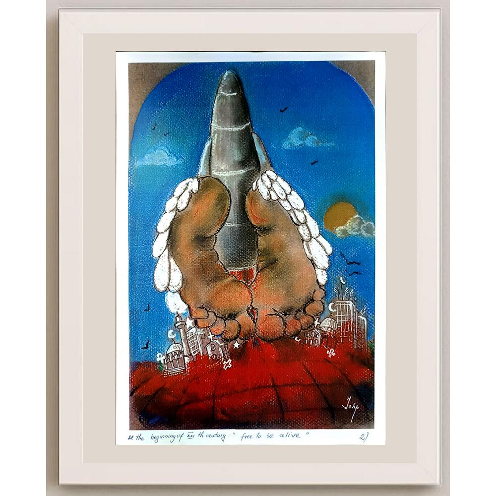 Irina Iosip 29x21cm Orijinal Karikatür BOD04937