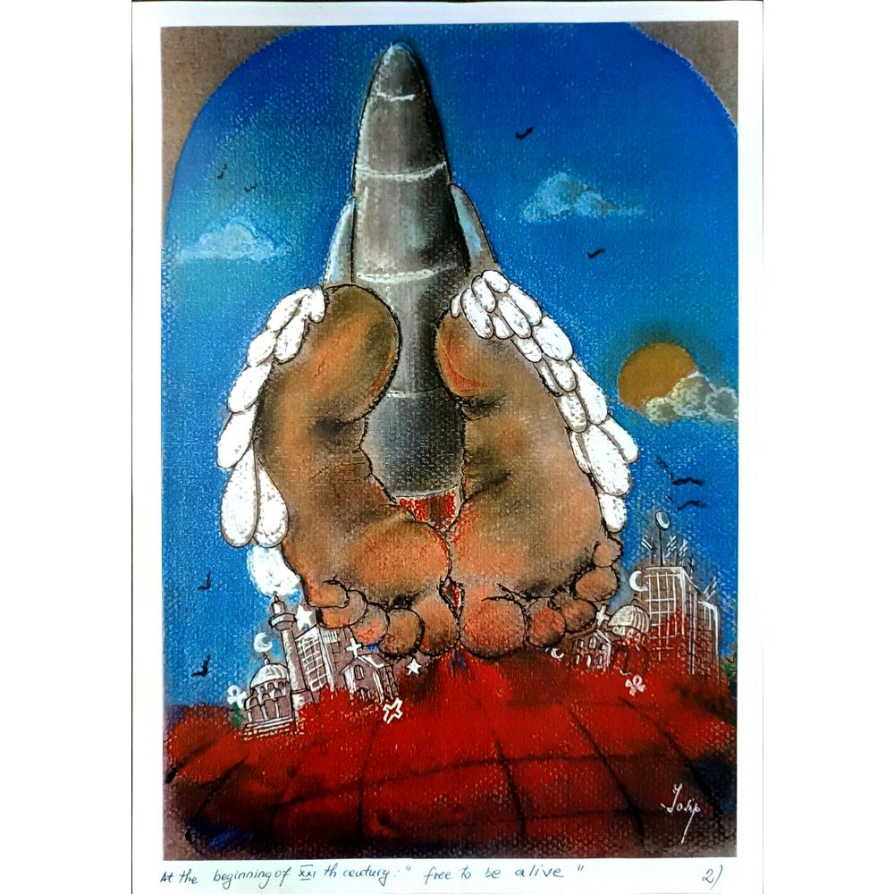 Irina Iosip 29x21cm Orijinal Karikatür BOD04937