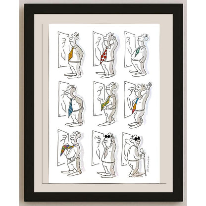 Radek Machata 29x21cm Orijinal Karikatür BOD04939