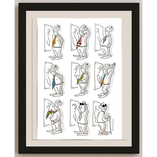 Radek Machata 29x21cm Orijinal Karikatür BOD04939