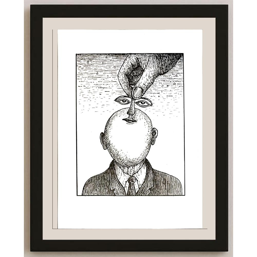 Dusan Ludwig 29x21cm Orijinal Karikatür BOD04943