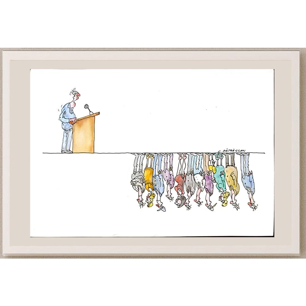 Costel Patrascan 29x21cm Orijinal Karikatür BOD04944