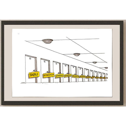 Lubomir Kotrha 29x21cm Orijinal Karikatür BOD04947