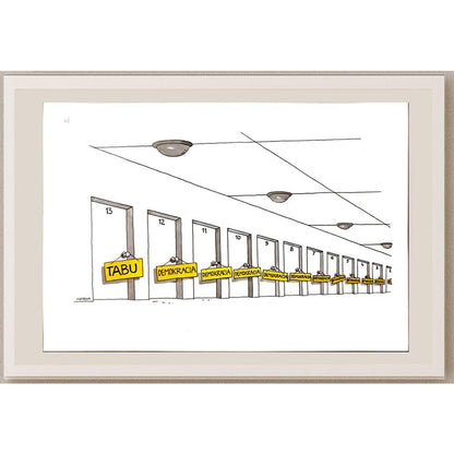 Lubomir Kotrha 29x21cm Orijinal Karikatür BOD04947