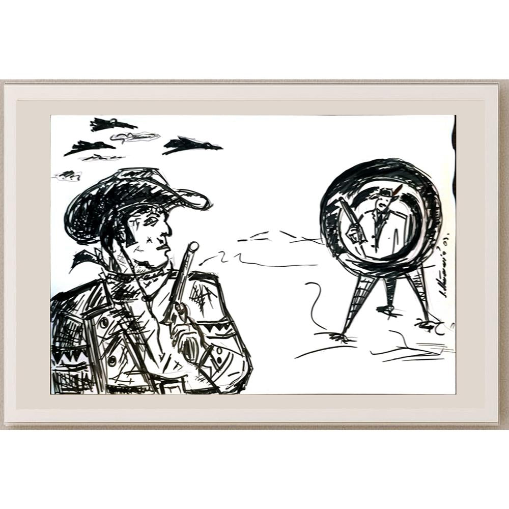 Svetislav Stevanovic 29x21cm Orijinal Karikatür BOD04951