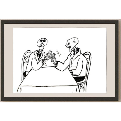 Mileta Miloradovic 29x21cm Orijinal Karikatür BOD04952