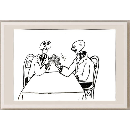 Mileta Miloradovic 29x21cm Orijinal Karikatür BOD04952
