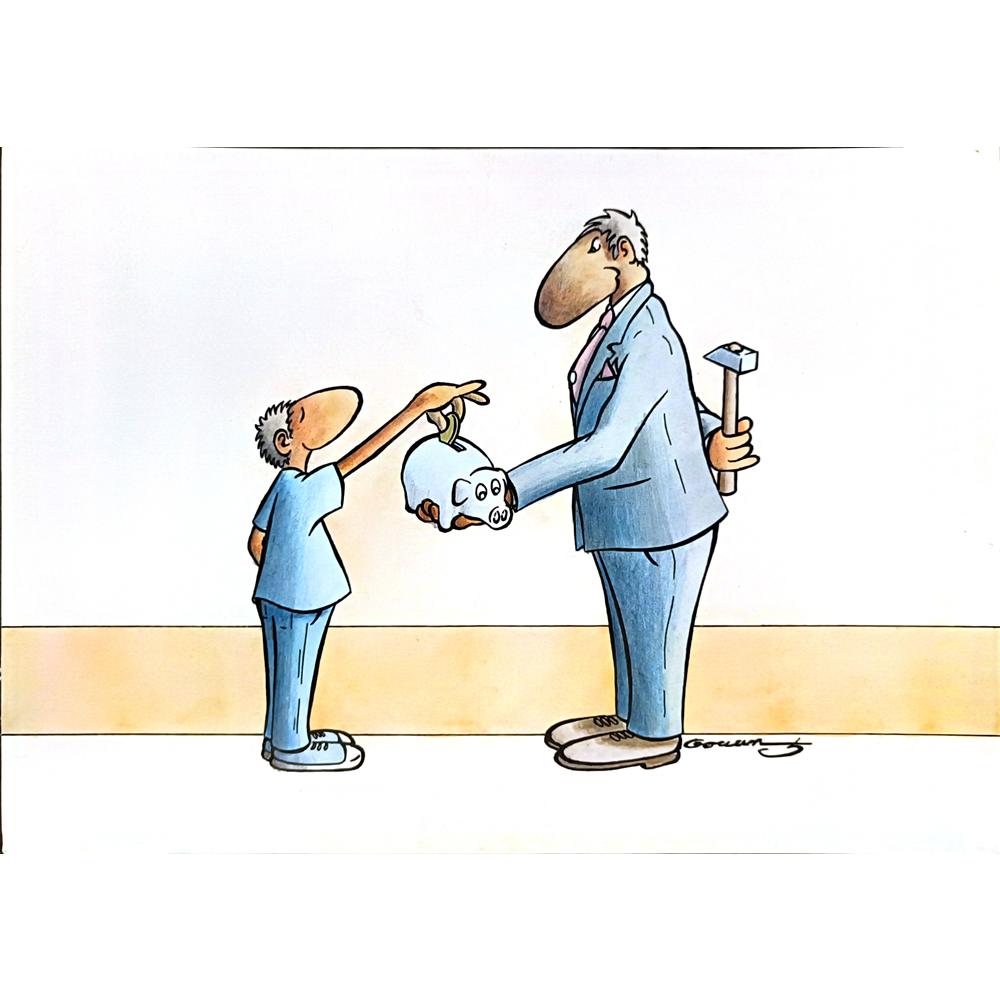 Goran Milenkovic 29x21cm Orijinal Karikatür BOD04954