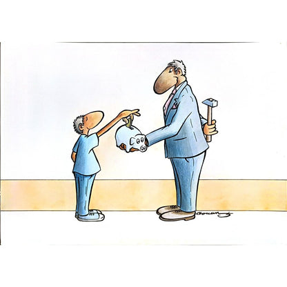 Goran Milenkovic 29x21cm Orijinal Karikatür BOD04954