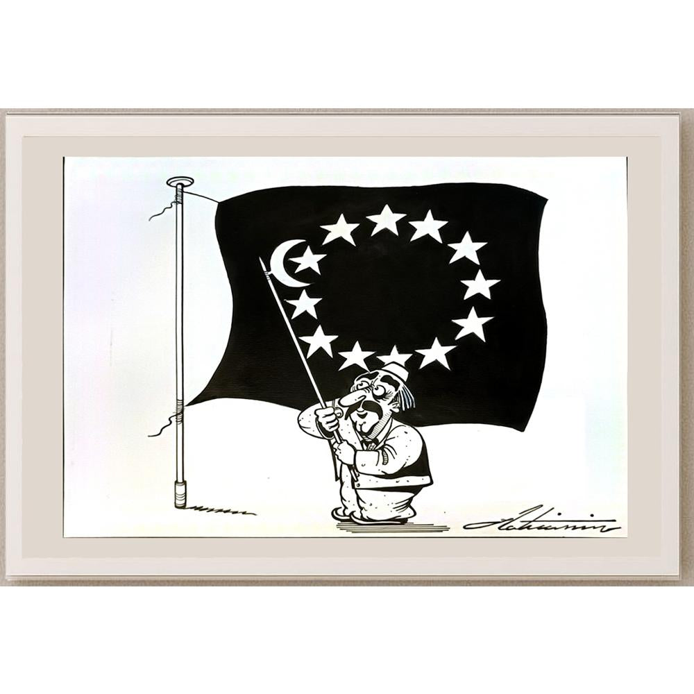 Zoran Zilaticanin 29x21cm Orijinal Karikatür BOD04957