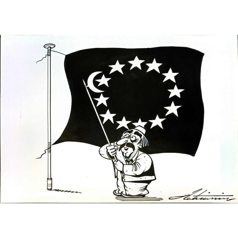 Zoran Zilaticanin 29x21cm Orijinal Karikatür BOD04957