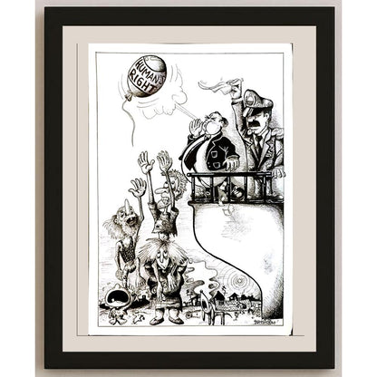 Gabriel Eduardo Tomsich 29x21cm Orijinal Karikatür BOD04959