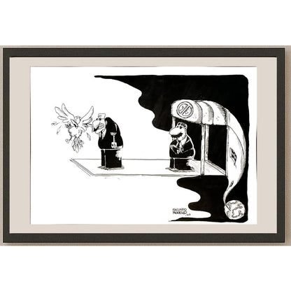 Morello Facundo Alberto 43x30cm Orijinal Karikatür BOD04963