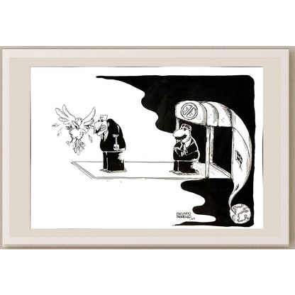 Morello Facundo Alberto 43x30cm Orijinal Karikatür BOD04963