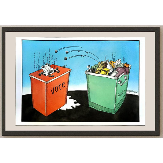 Hong Shun Hai 29x21cm Orijinal Karikatür BOD04967