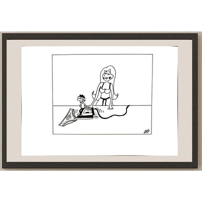 Petrov Alexander Sergeevich 29x21cm Orijinal Karikatür BOD04971