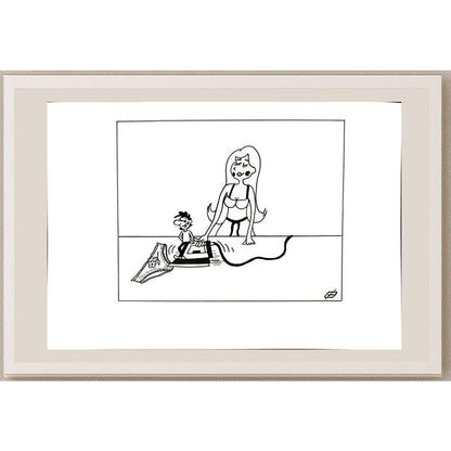 Petrov Alexander Sergeevich 29x21cm Orijinal Karikatür BOD04971