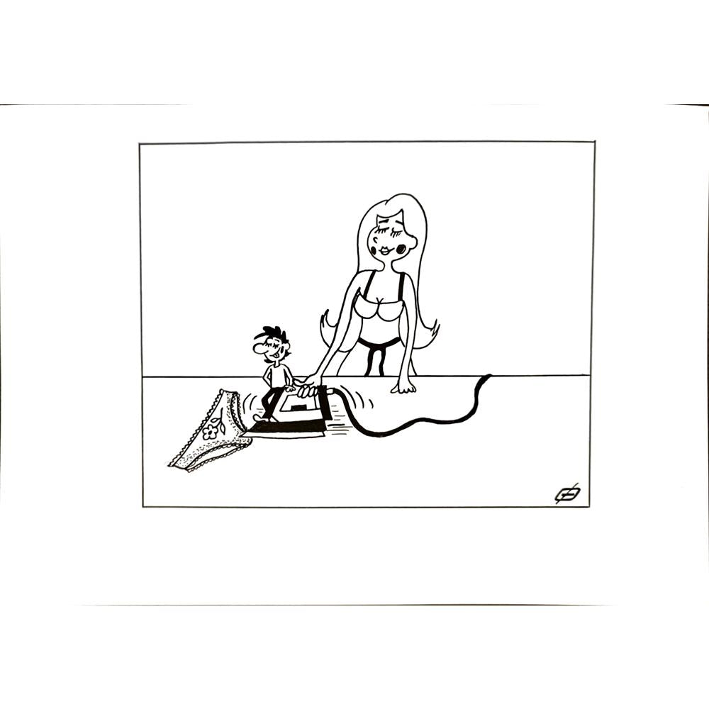 Petrov Alexander Sergeevich 29x21cm Orijinal Karikatür BOD04971