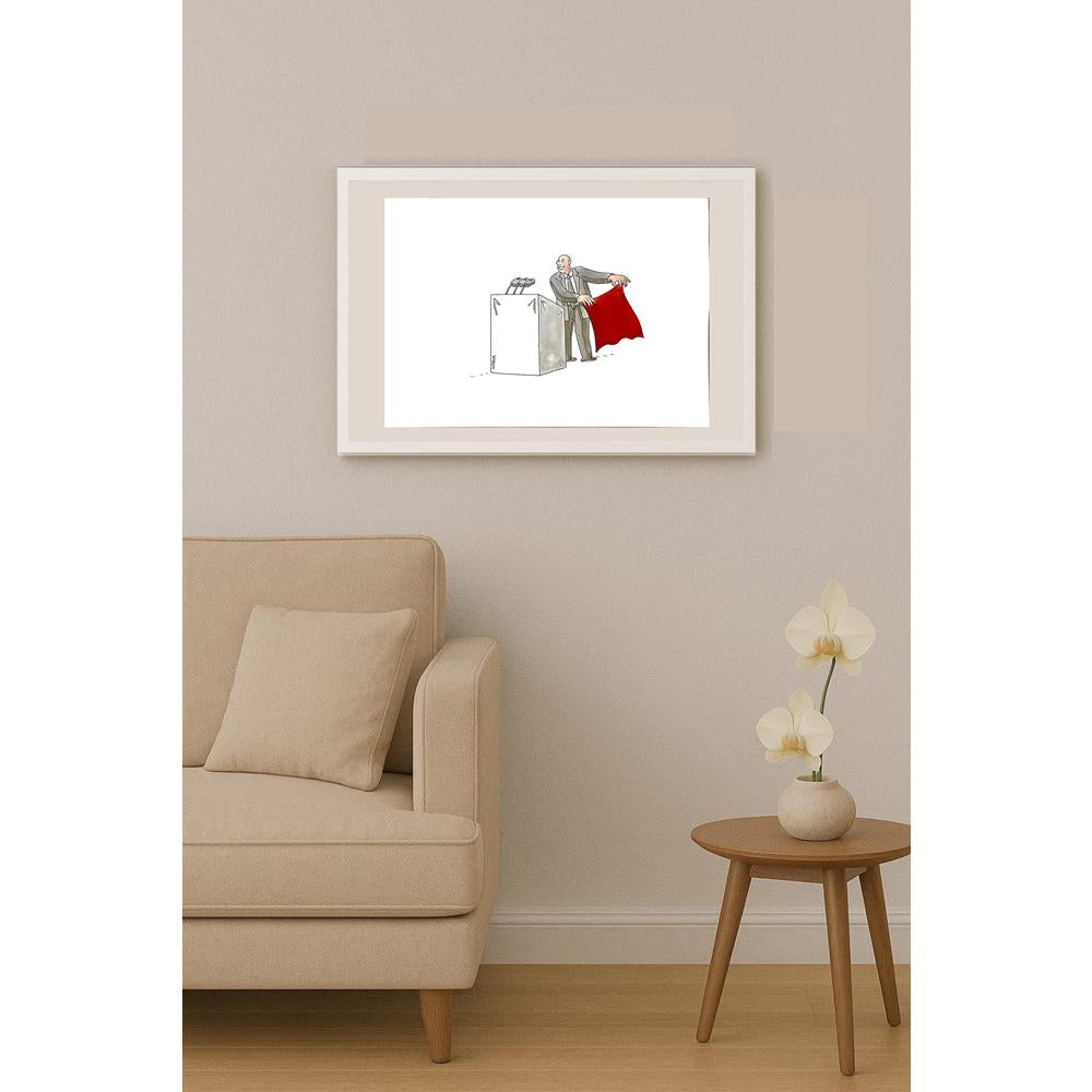 Lubomir Kotrha 29x21cm Orijinal Karikatür BOD04976