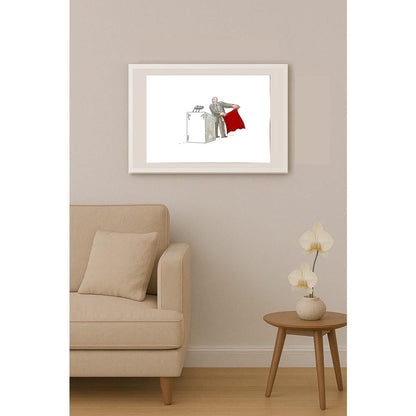 Lubomir Kotrha 29x21cm Orijinal Karikatür BOD04976