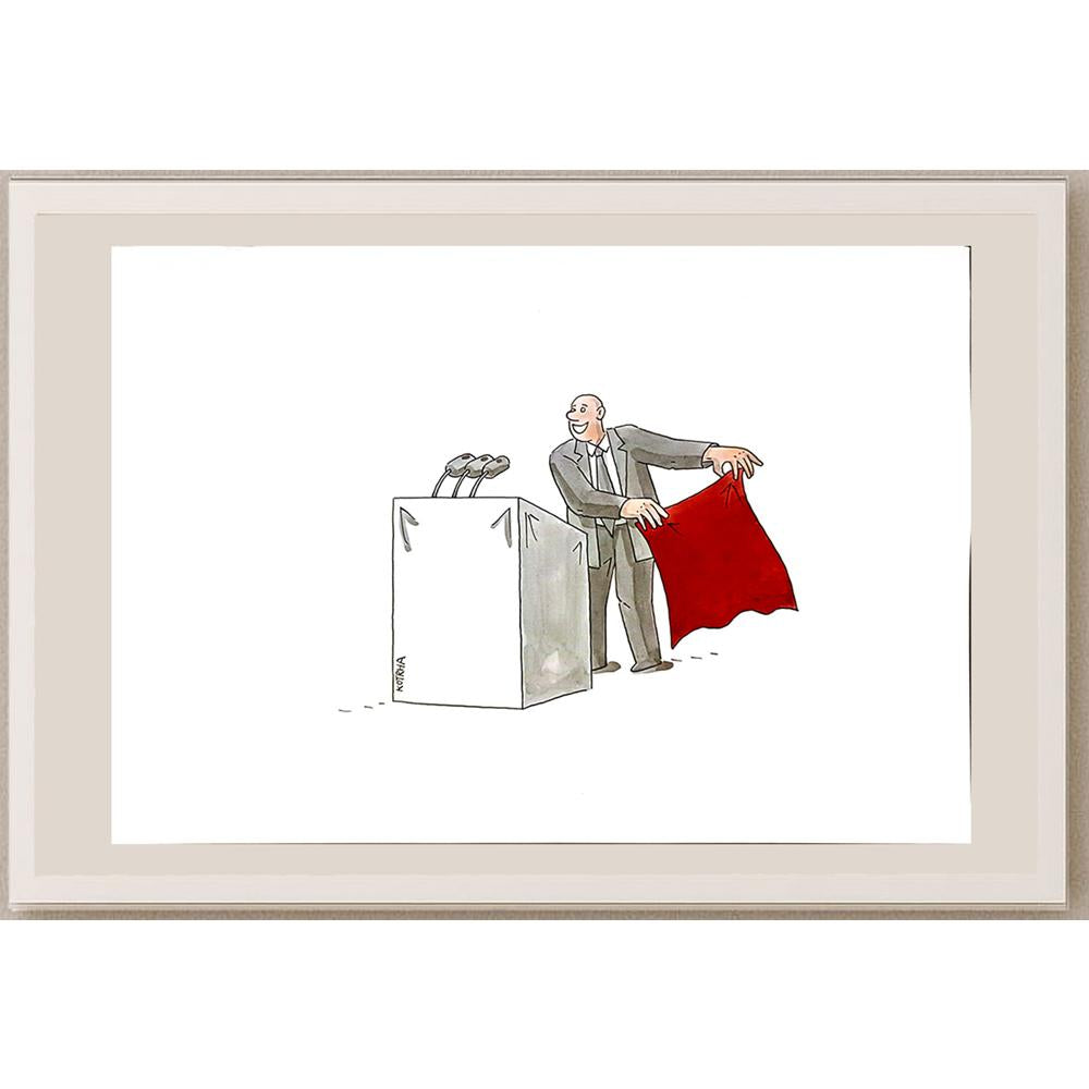 Lubomir Kotrha 29x21cm Orijinal Karikatür BOD04976