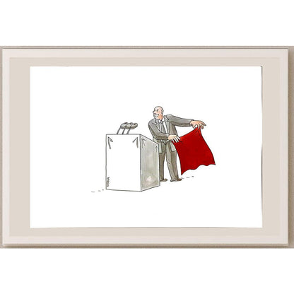 Lubomir Kotrha 29x21cm Orijinal Karikatür BOD04976