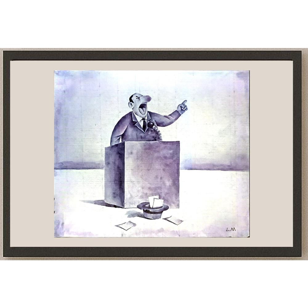 Zheng Limin 29x21cm Orijinal Karikatür BOD04977