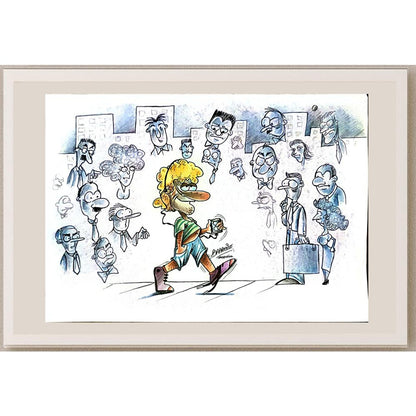 Flavio Fabricio Barreibo 29x21cm Orijinal Karikatür BOD04983