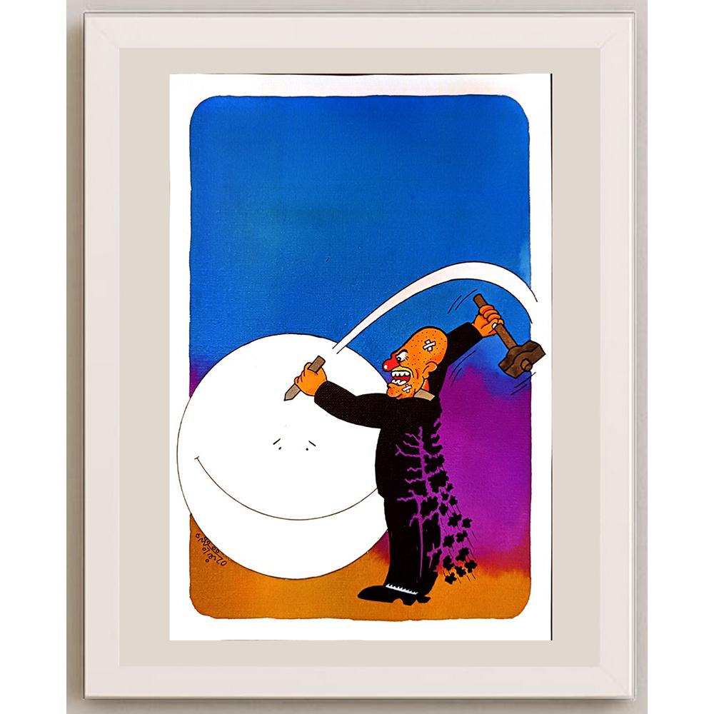 Waleed Naif Mohammed 29x21cm Orijinal Karikatür BOD04985