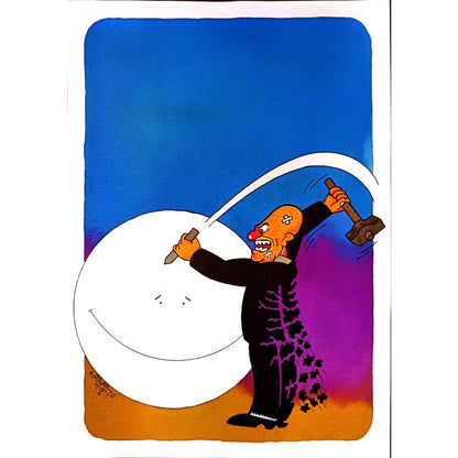 Waleed Naif Mohammed 29x21cm Orijinal Karikatür BOD04985