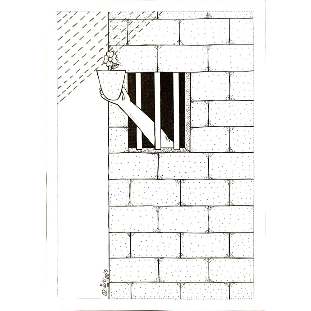 Waleed Naif Mohammed 29x21cm Orijinal Karikatür BOD04986