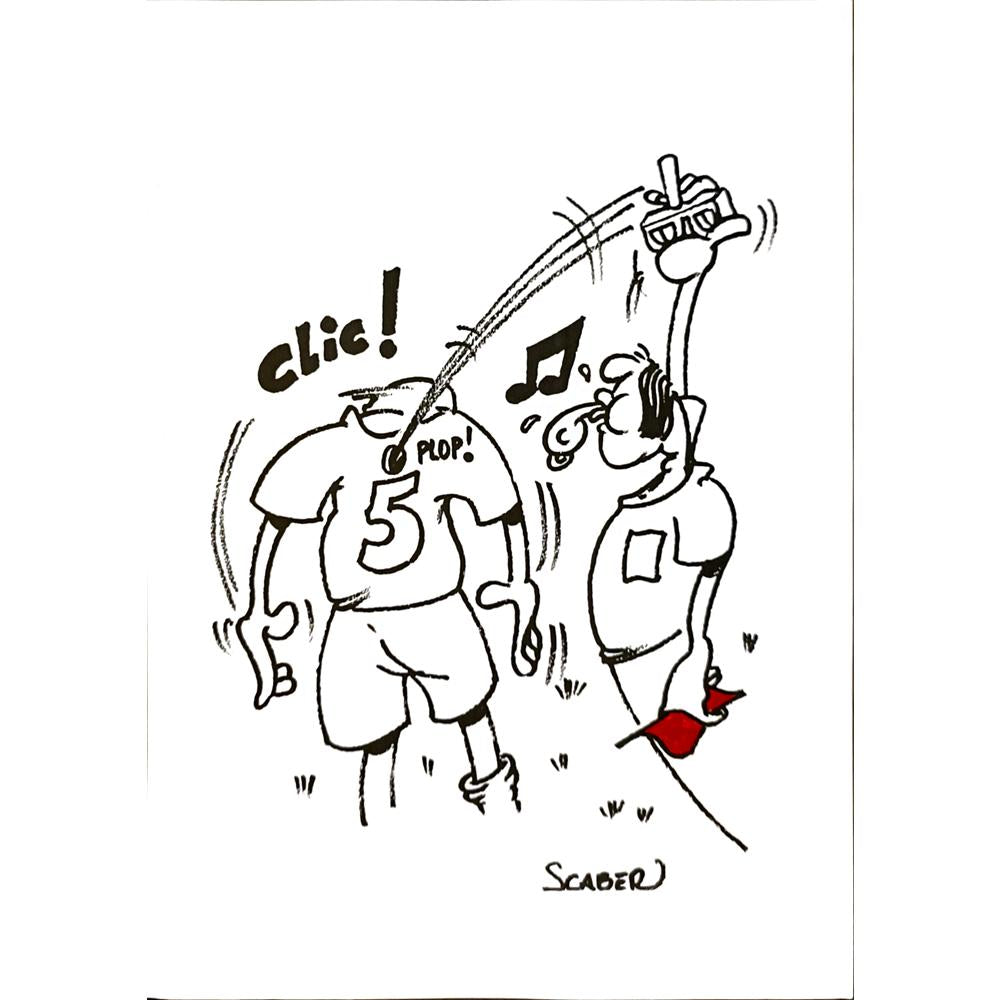 Scaber 29x21cm Orijinal Karikatür BOD04988