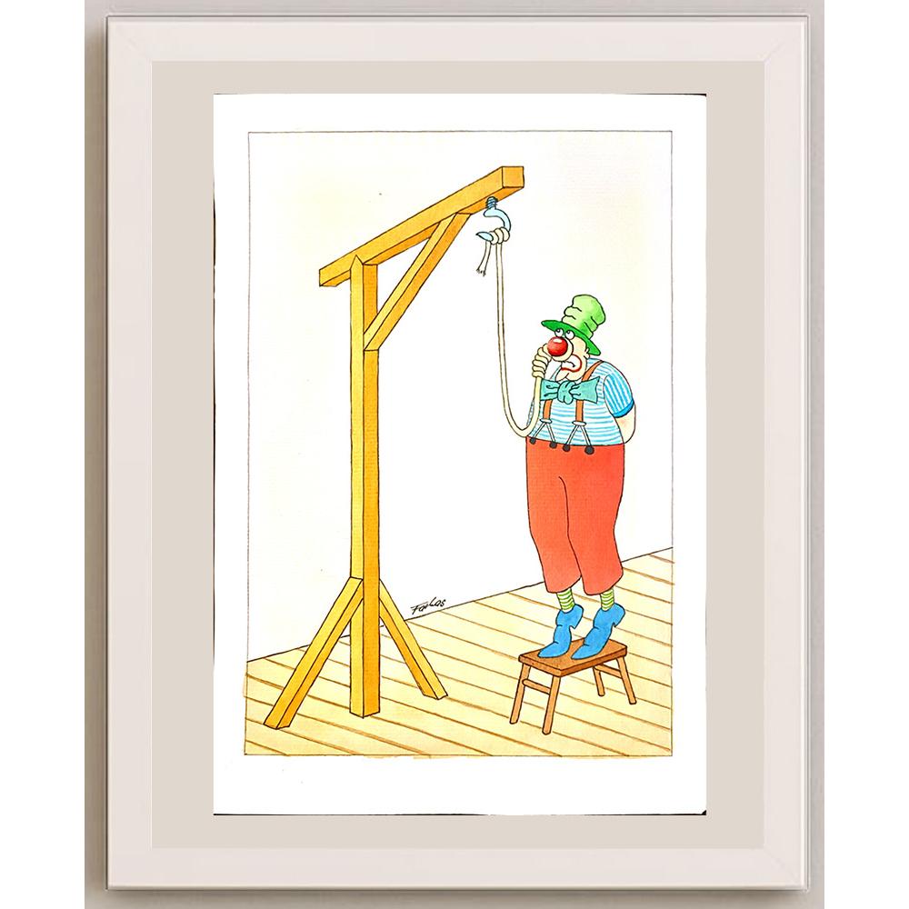 Jan Farkas 29x21cm Orijinal Karikatür BOD04989