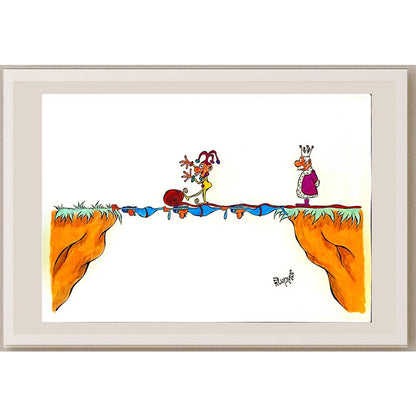 Marian Lupu 29x21cm Orijinal Karikatür BOD04992