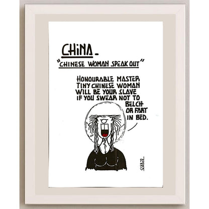 Scaber 29x21cm Orijinal Karikatür BOD04995