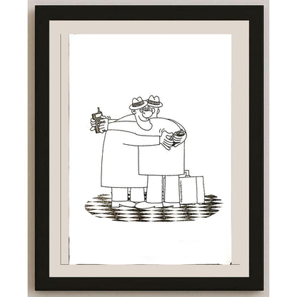 Li Runquan 29x21cm Orijinal Karikatür BOD04997