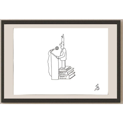 Janko Bucar 29x21cm Orijinal Karikatür BOD05001