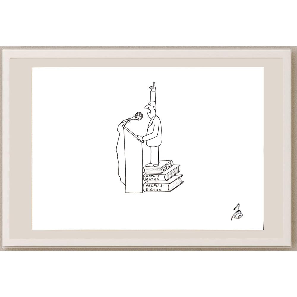 Janko Bucar 29x21cm Orijinal Karikatür BOD05001