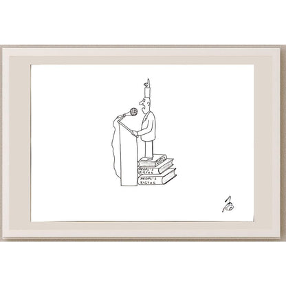 Janko Bucar 29x21cm Orijinal Karikatür BOD05001