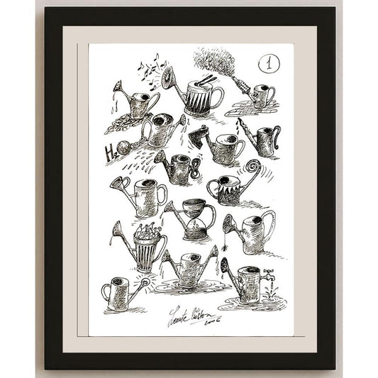 Leonte Nastase 29x21cm Orijinal Karikatür BOD05002
