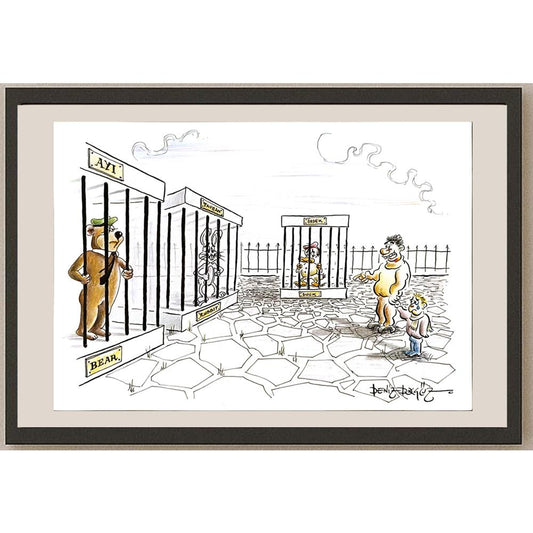 Deniz Dokgöz 29x21cm Orijinal Karikatür BOD5006