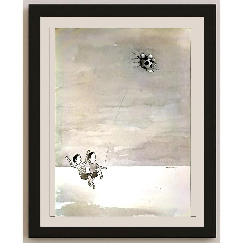 Wu Xi Hong 29x21cm Orijinal Karikatür BOD05008
