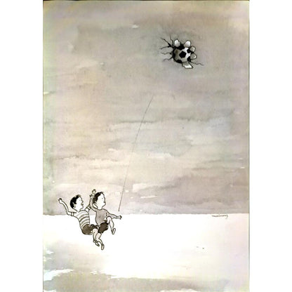 Wu Xi Hong 29x21cm Orijinal Karikatür BOD05008