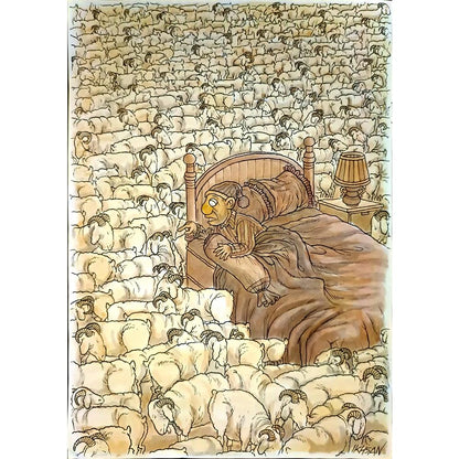 Ikhsan Dwjong 29x21cm Orijinal Karikatür BOD05011