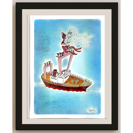 Harumi Imahase 29X21cm Orijinal Karikatür BOD05014