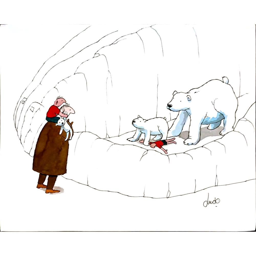 Ludo Goderis 29x21cm Orijinal Karikatür BOD05018
