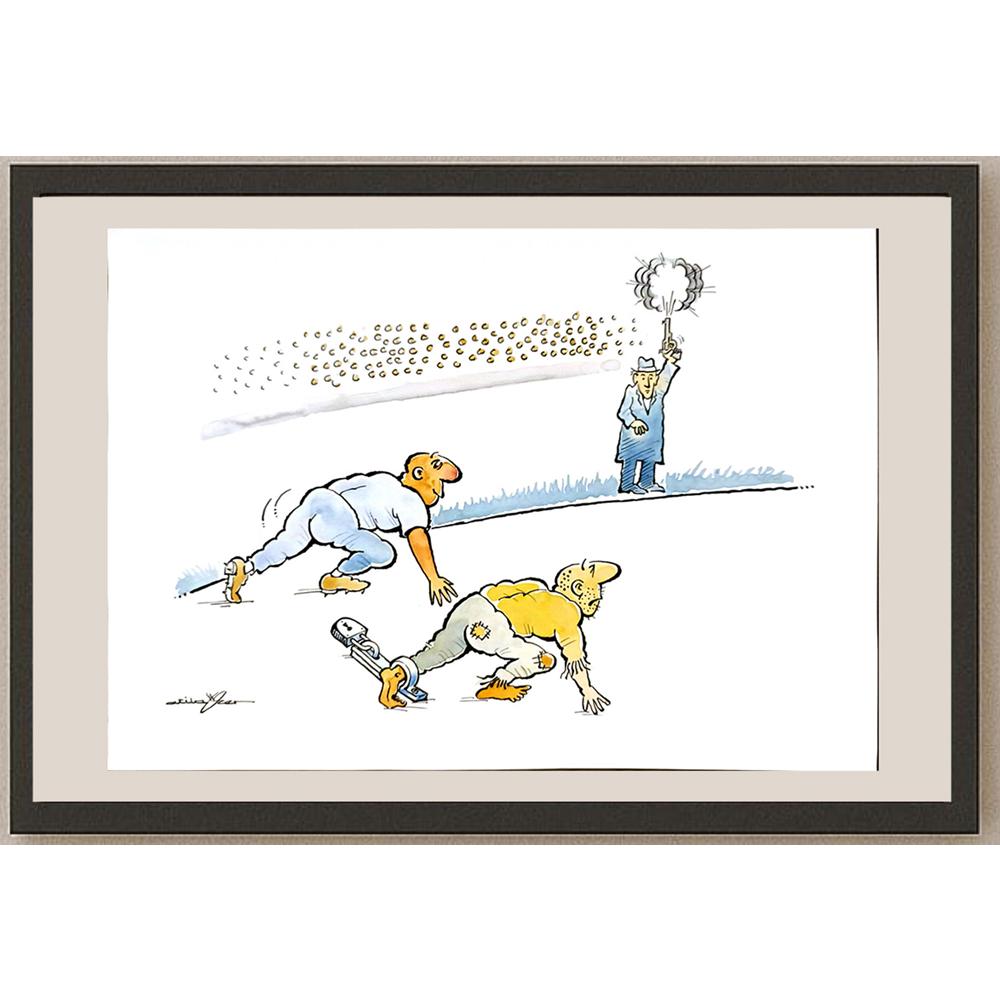 Atila Özer 29x21cm Orijinal Karikatür BOD05019